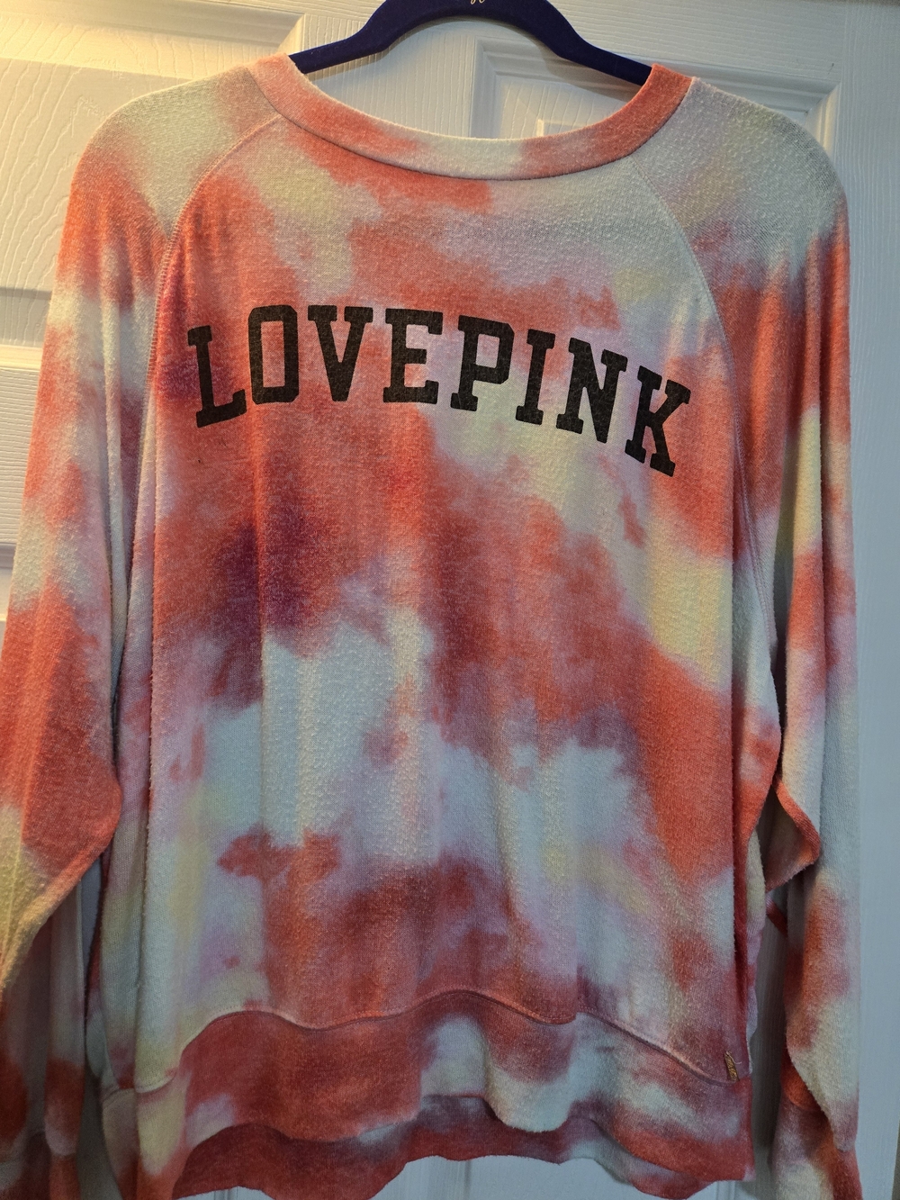 Victoria-s Secret PINK Tie Dye Slouchy Lightweight Sweatshirt